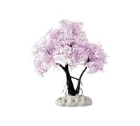 YIGZYCN 3 árboles de pino con diseño de copo de nieve, decoración de acuario, planta subacuática segura para principiantes y acuarios, paisajes de peceras