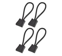 YIGZYCN 4 retenedores de clip de manguera con pestaña para buceo, soporte de abrazadera de manguera de buceo, cuerda elástica de repuesto, accesorios de esnórquel de buceo