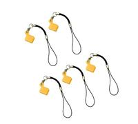 YIGZYCN 5 fundas de silicona portátiles para unidades flash USB con cable de fijación que protege contra el agua y el polvo, multifunción, para el hogar, funda USB de silicona con cordón