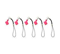 YIGZYCN 5 fundas de silicona portátiles para unidades flash USB con cable de fijación que protege contra el agua y el polvo, multifunción, para el hogar, funda USB de silicona con cordón