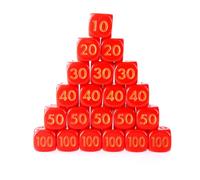 YIGZYCN 50 dados indicadores de daños, dados de juego de rol, contador de daños, 6 caras para jugadores de juegos de mesa