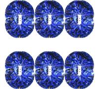 YIGZYCN 6 bolas de animadoras con asa, bola de flores chispeantes para práctica y bolas coloridas con asa