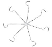 YIGZYCN 6 soportes para barra de cortina, ganchos individuales, soportes para barras de cortinas, sin tornillos, soporte central único