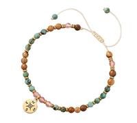 YIGZYCN Abalorio de guía de piedra natural de moda y detalles de aleación, cadena de muñeca trenzada para declaraciones audaces, pulsera guía para viajes, talla única, como se describe