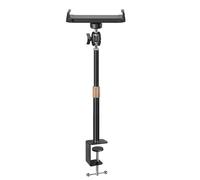 YIGZYCN Abrazadera telescópica soporte en forma de U para teléfonos de 9 a 15 pulgadas, múltiples dispositivos, compatible con brazo telescópico