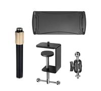 YIGZYCN Abrazadera telescópica soporte en forma de U para teléfonos de 9 a 15 pulgadas, múltiples dispositivos, compatible con brazo telescópico