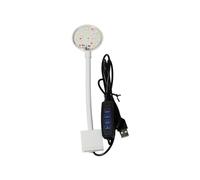 YIGZYCN Abrazaderas compactas para acuarios, iluminación regulable por USB, para peceras pequeñas y mascotas, luz silenciosa para el dormitorio