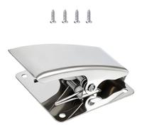 YIGZYCN Abrazaderas de filete de pescado con clip de cola, herramientas de tabla de limpieza con tornillos de montaje, mandíbula, acero inoxidable, antideslizante, abrazadera de montaje