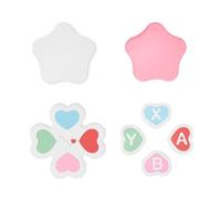 YIGZYCN Accesorio de juego para mando de juego, tapas de agarre para el pulgar, fundas de silicona D-pad ABXY Sticker Skin Joystick