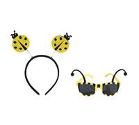 YIGZYCN Accesorios de disfraz de mariquita, disfraz de mariquita, gafas, diadema, varita de hadas para Halloween, cosplay