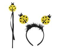 YIGZYCN Accesorios de disfraz de mariquita, disfraz de mariquita, gafas, diadema, varita de hadas para Halloween, cosplay