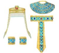 YIGZYCN Accesorios de disfraz egipcio, diademas egipcias, tocado de serpiente, cinturón egipcio, pulsera para mujeres y hombres, accesorios de disfraz egipcio de Halloween
