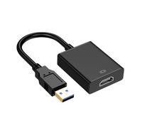 YIGZYCN Adaptador convertidor de gráficos de vídeo USB 3.0/2.0 a puerto HDTV para PC, portátil, compatibilidad con gráficos de alta definición 7/8/10
