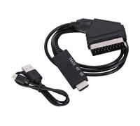 YIGZYCN Adaptador convertidor de vídeo HDTV a euroconector de 1080P, adaptador de bajo consumo de 1920 x 1080 @ 60 Hz para HDTV