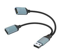 YIGZYCN Adaptador convertidor USB hembra a macho de 2/3 puertos para teclados de computadora, impresora, cámara, dispositivos de carga, adaptador USB para teclados