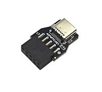 YIGZYCN Adaptador de extensión USB 2.0 de 9 pines a USB C para panel frontal a placa base de 9 pines para PC