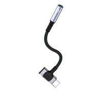 YIGZYCN Adaptador de sonido 2 en 1 tipo C a 3,5 mm, cable estéreo para auriculares de coche, conector auxiliar para accesorios de cine en casa