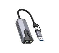 YIGZYCN Adaptador Ethernet de 5000 Mbps tipo C USB 3.0 a RJ45 compatible con red Gigabit Dongle Converter para PC Networking Gigabit Dongle Converter para PC