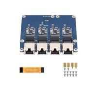 YIGZYCN Adaptador PCIe a Ethernet de transferencia de datos rápida con 4 puertos para requisitos de alto ancho de banda, Plug Play Server Adapter