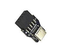 YIGZYCN Adaptador USB de panel frontal USB 2.0 de 9 pines a C para placa base de computadora, placa de expansión interna, solución de oficina móvil