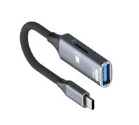YIGZYCN Adaptadores profesionales USB C para tarjetas de memoria de expansión de aluminio para cámara, lector de tarjetas USB C para salpicaderos, disco U