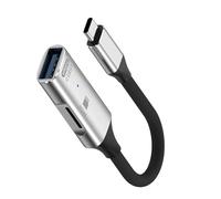 YIGZYCN Adaptadores profesionales USB C para tarjetas de memoria de expansión de aluminio para cámara, lector de tarjetas USB C para salpicaderos, disco U