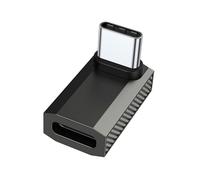 YIGZYCN Adaptadores USB C en ángulo recto de 90 grados, 100 W, 10 Gbps, video 4K, USB C macho a tipo C hembra, extensores de extensión para portátiles