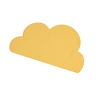 YIGZYCN Alfombrillas de silicona gruesa para alimentación de mascotas, bordes a prueba de fugas, antideslizante, diseño de nubes, para uso en casa, viajes, alimentación de mascotas al aire libre