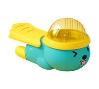YIGZYCN Alimentador de forrajeo para burlas de croquetas, comedero de escritorio para ejercicio en el suelo, juguete multifuncional para gatos, pedal, dispensador interactivo de golosinas para perros