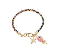 YIGZYCN Amistad con dije de estrella de pez tejido, multicolor, cadena de muñeca, joyería, regalo, estrella de pez, talla única, como se describe