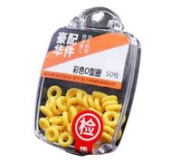 YIGZYCN Anillos tipo O de pesca, conector abierto, rotación de 360 grados, alivio de carga, conector de subalambre, juntas tóricas, aparejos de pesca