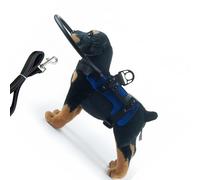 YIGZYCN Arnés protector de poliéster transpirable para perro ciego con correa integrada para un cómodo tamaño ajustable, arnés ajustable para mascotas, correa de perro de instalación rápida, ayuda