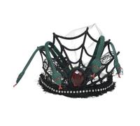 YIGZYCN Aro de pelo con diamantes de imitación de serpiente negra, perfecto para Halloween y eventos de máscaras