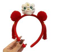 YIGZYCN Aro de pelo de serpiente de felpa bordado para Año Nuevo chino, adultos y niños, cómodo y multiusos, diadema de serpiente, accesorios para festivales, diadema de Año Nuevo chino