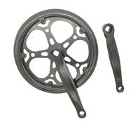 YIGZYCN Bicicletas plegables cuadradas cónicas para ciudad, doble cadena de repuesto, con brazo de manivela 52T de 170 mm