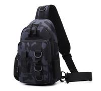 YIGZYCN Bolsa cruzada de pesca para aparejos de pesca al aire libre, bolsa de almacenamiento para equipo de pesca, bolsa de transporte para senderismo, a