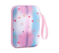 YIGZYCN Bolsa de almacenamiento cuadrada colorida de dibujos animados a prueba de golpes, diseño portátil para accesorios electrónicos, organizadores de viaje, funda para dispositivos digitales a