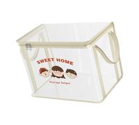 YIGZYCN Bolsa de almacenamiento de dibujos animados a prueba de polvo engrosada, impermeable, diseño plegable de PVC para guardería y hogares compactos, caja de almacenamiento de dibujos animados