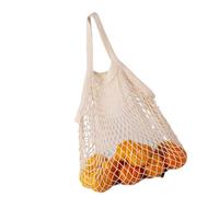 YIGZYCN Bolsa de compras plegable de malla de algodón, multiusos, para frutas, verduras, comestibles, diseño portátil, multicolor, Small