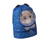 YIGZYCN Bolsa de lavado de separación en seco y húmedo, bolsa de natación de dibujos animados, impermeable, con cordón, bolsa de playa para niños y niñas, bolsa de lavado de separación húmeda seca, b