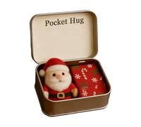 YIGZYCN Bolsa de regalo de tela con lazo para colgar, adorno de temporada, decoración de vacaciones para sala de estar, dormitorio, festival, bolsa de regalo