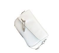 YIGZYCN Bolso cruzado con correa modificable, impermeable, de poliuretano, con diseño moderno y delgado para llevar una bolsa de hombro simple para mujer, White