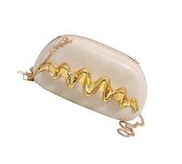 YIGZYCN Bolso de mano de diseñador para mujer, bolso cruzado con cadena extraíble para novia, graduación, noche, bolso de hombro, Ow