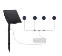 YIGZYCN Bombas de aire solares de doble puerto para acuario, con estaca de bajo consumo para tanques de agua dulce con fuente de alimentación solar, uso doméstico, oxígeno para acuarios