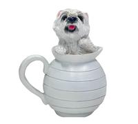 YIGZYCN Bonita estatua de perro, pieza de arte colorida para decoración del hogar y regalos para amantes de las mascotas, escultura de perro