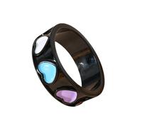 YIGZYCN Bonita resina de aceite floral para mujer, diseño delicado y resistente, adecuado para eventos casuales y formales, delicados caramelos de brazo de flores, love, como se describe