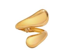 YIGZYCN Brazalete moderno punk de metal geométrico, brazo ancho, joyería con textura de aleación, regalo para mujeres y niñas