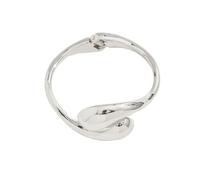 YIGZYCN Brazalete moderno punk de metal geométrico, brazo ancho, joyería con textura de aleación, regalo para mujeres y niñas