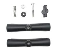 YIGZYCN Brazo de aluminio o doble enchufe utilizado con bases de 2,5 cm y soporte para cámara, smartphone, cámara, conectores rápidos, adaptador de clip para el cuello, soporte de hebilla, placa de