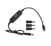 YIGZYCN Cable convertidor tipo C de 5 V a 12 V, USB C a conector de 5,5 x 2,1 mm con adaptador de 3 conectores
